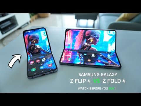 Samsung Galaxy Z Flip 4 vs Fold 4 - Flip 4 is BETTER! Here's Why 😲 thumbnail