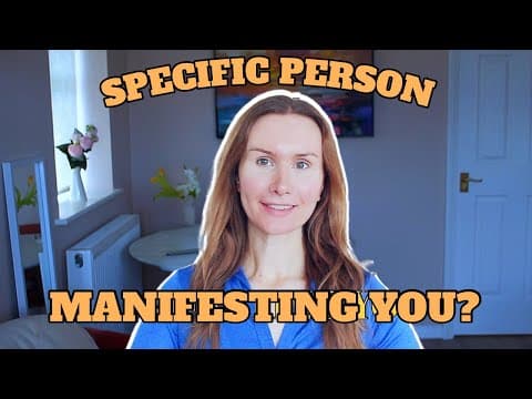 Signs someone is manifesting you | Specific person advice thumbnail