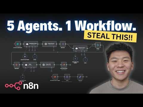 I Built a Team of Research Agents for Newsletter Automation in n8n (No Code) thumbnail