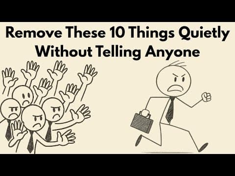 10 things you must quietly eliminate from your life | Don't Tell a Soul thumbnail