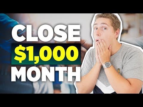 How To Land A $1000 Per Month Social Media Marketing Client - SMMA thumbnail