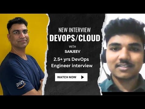 Excellent Devops and Cloud Engineer Interview questions for ~2 Year Experience including feedback thumbnail