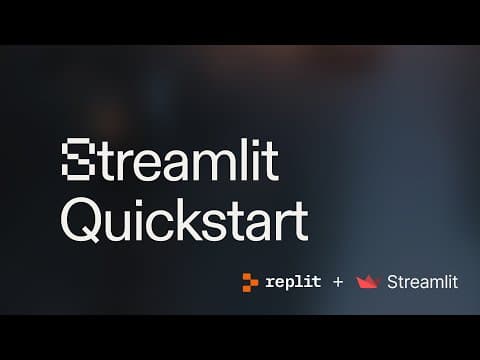 Streamlit on Replit thumbnail