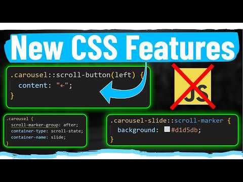 NEW CSS Scroll Features are Game Changers thumbnail