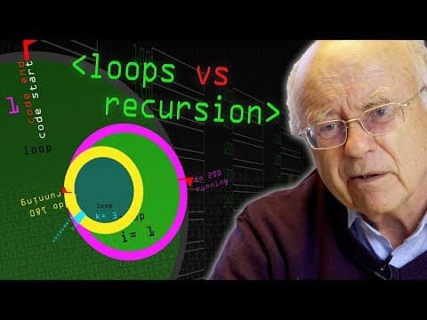 Programming Loops vs Recursion - Computerphile thumbnail