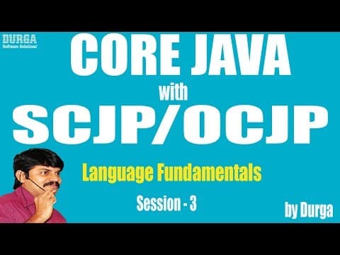 Core Java with OCJP/SCJP: Language Fundamentals Part- 3 || Data Types part-2 thumbnail