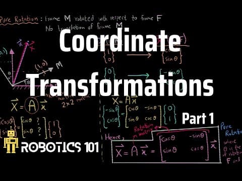 Coordinate Transformations in 2D | Mapping | Robotics 101 thumbnail