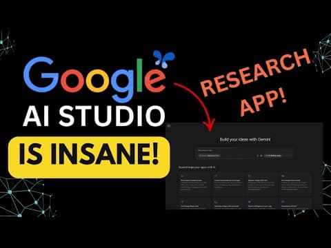 You Won’t Believe What Google AI Studio Can Do Now! 10X Better Research Output! thumbnail
