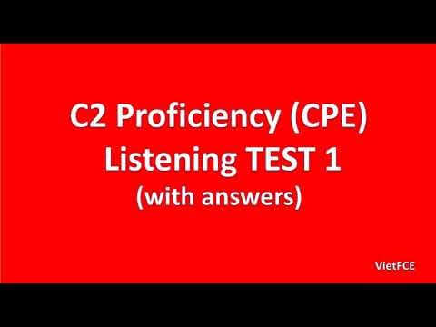 C2 Proficiency (CPE) Listening Test 1 with answers thumbnail