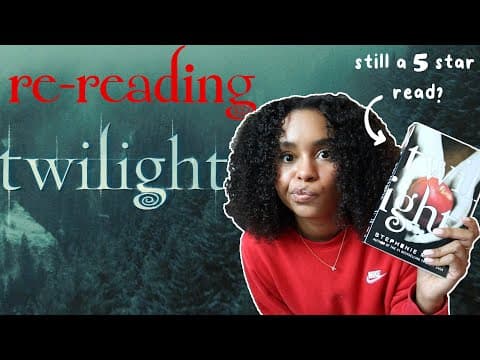 Oct. reading vlog: re-reading TWILIGHT to see if it still hits the same 📚🩸✨ + watching the movie thumbnail