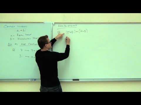 Intermediate Algebra Lecture 10.7:  An Introduction to Operations with Complex Numbers thumbnail