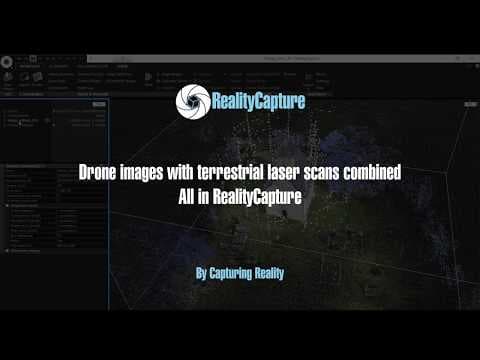 How to merge drone images with terrestrial laser scans inside of RealityCapture. thumbnail