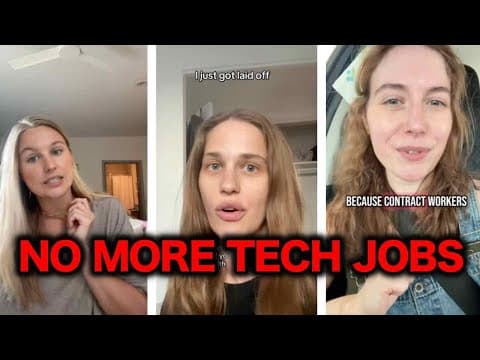 Tech Workers Can't Find Jobs In 2025 - Amazon, Microsoft, Accenture LAYOFFS thumbnail