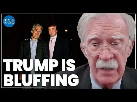 Trump has been ‘caught’ | John Bolton reacts to Epstein book bombshell thumbnail