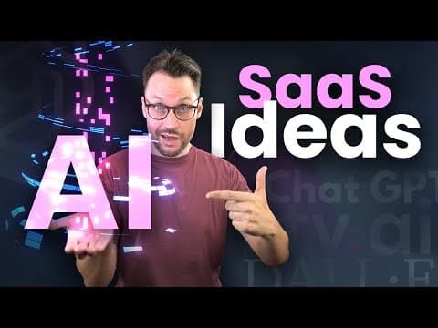 7 AI SaaS Ideas You Can Start In 2023 🚀 (ChatGPT, GPT-3, FeedHive, Stable Diffusion) thumbnail