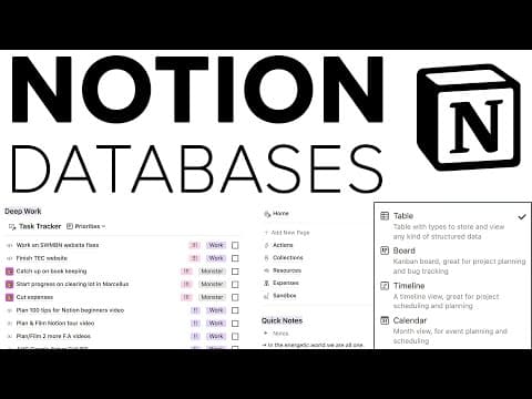 All Notion Databases Explained in Under 30 Minutes! (Full Guide) thumbnail
