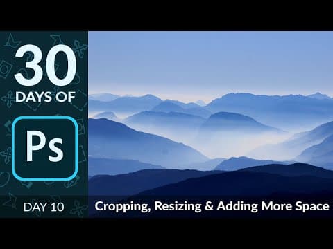 How to Crop & Resize Images in Photoshop | Day 10 thumbnail