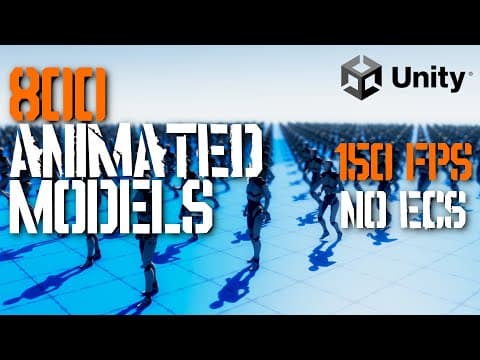 Bake Your Animations to Greatly Improve Performance...For Some Use Cases | Unity Tutorial thumbnail