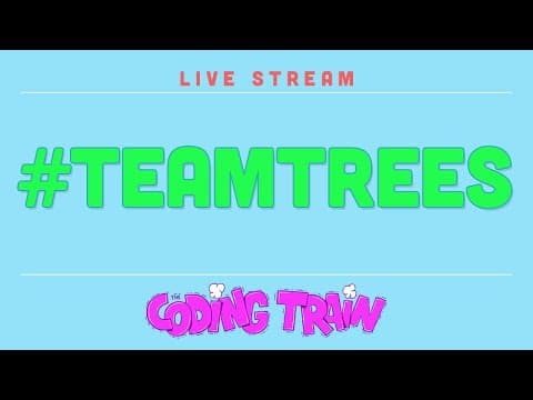 Coding Train Live 187: Fractal #TeamTrees with Physics thumbnail