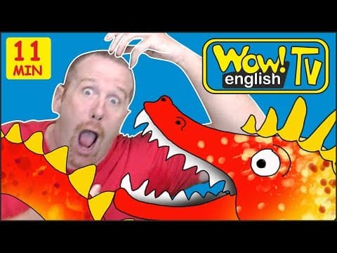 Zoo Animals, Ghosts and Scary Monsters for Kids from Steve and Maggie | Free Stories Wow English TV thumbnail