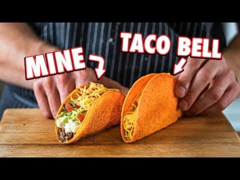 Making Taco Bell Doritos Locos Tacos At Home | But Better thumbnail