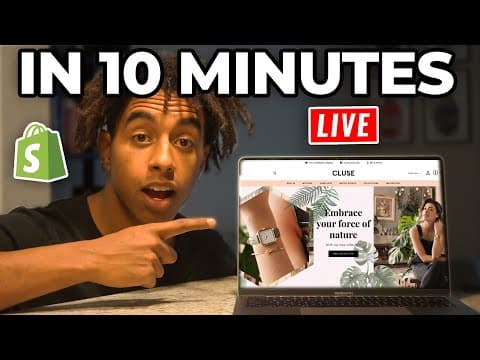 How To Design A Shopify Store In 10 Minutes (Step-By-Step) thumbnail