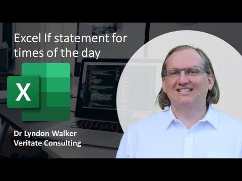 Excel If statement for time of the day thumbnail