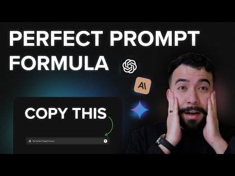 How to Craft Perfect AI Prompts with One Formula thumbnail