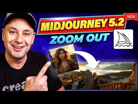 Midjourney 5.2 is Unbelievable - Zoom out inside Midjourney thumbnail
