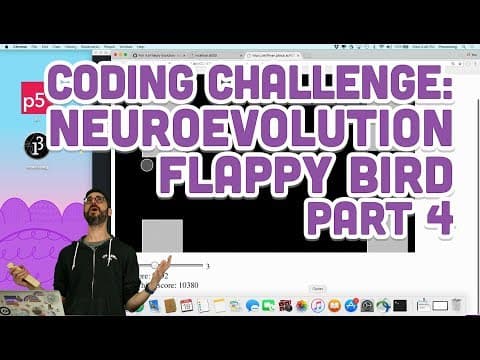 Coding Challenge #100: Neuroevolution Flappy Bird - Part 4 thumbnail