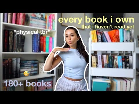 all of the books on my physical tbr! (too many) thumbnail