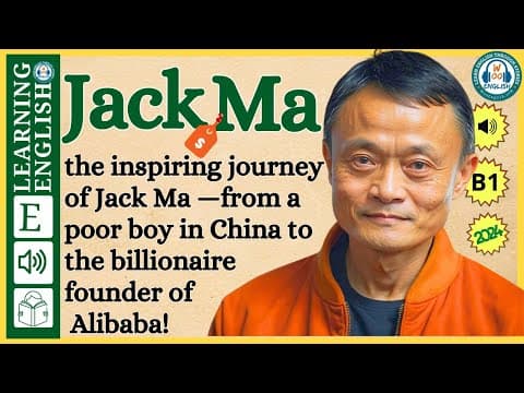 Story of Jack Ma  | English stories | Graded Reader |English Listening Practice | WooEnglish thumbnail