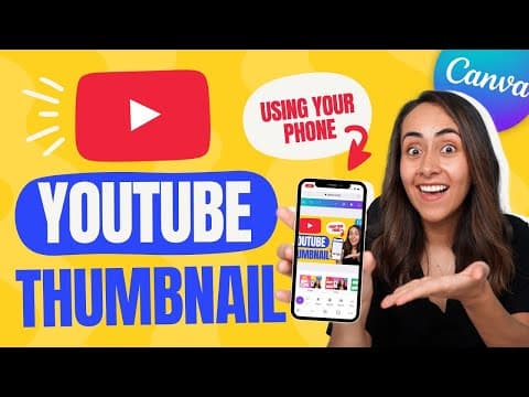 How to Make Youtube Thumbnails on your PHONE (Easy & FREE) thumbnail