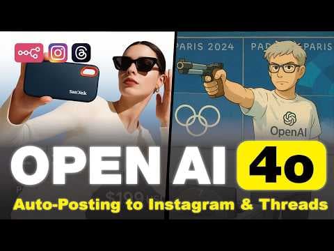 OpenAI 4o Image Generation: Crafting & Auto-Posting Anime, Comic, and Ad Images to Social Media thumbnail