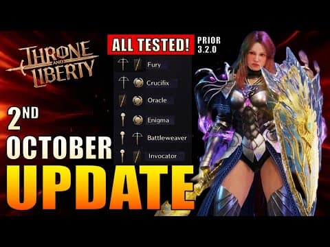 Throne & Liberty NEW UPDATE: Golden Archboss Weapons, Login Rewards, Combat Balancing, my Dps Tests! thumbnail