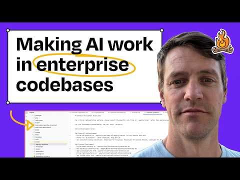Successfully coding with AI in large enterprises: Centralized rules, workflows for tech debt, & more thumbnail