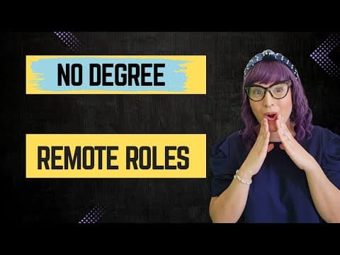 Work From Home Remote Jobs No Degree High Pay No Interview thumbnail