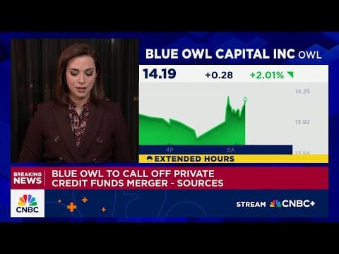Blue Owl to call off private credit funds merger, sources say thumbnail