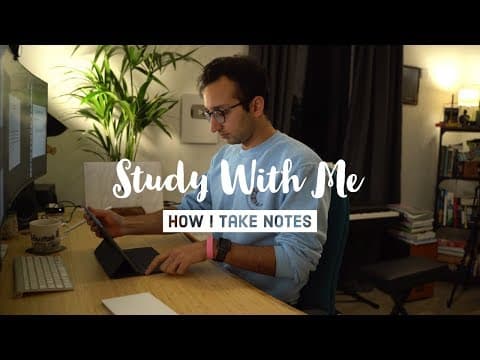 Study with Me + How I take Notes thumbnail