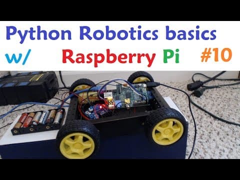Raspberry pi with Python for Robotics 10 - Programming Distance Sensor HC-SR04 thumbnail