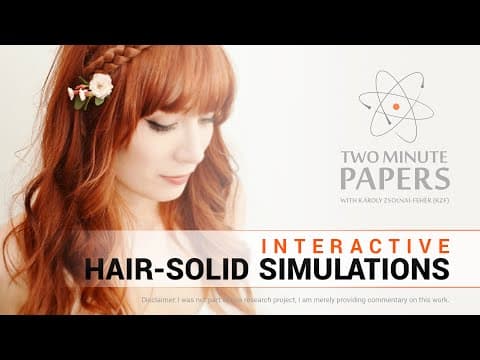 Interactive Hair-Solid Simulations | Two Minute Papers #90 thumbnail