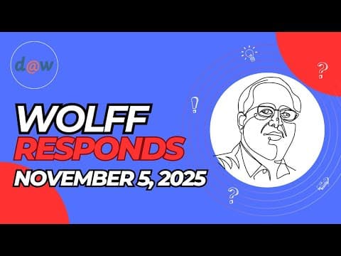 Wolff Responds: "Government Shutdown: The Real Story" Dated November 5, 2025 thumbnail