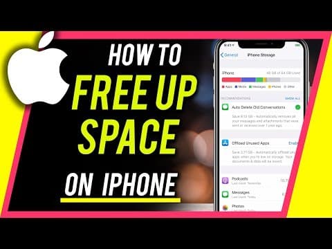 How To Free Up Space On The iPhone thumbnail