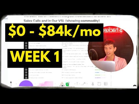 $36k/mo SMMA Owner Starts Over | 0-$84k/m | week 1 thumbnail