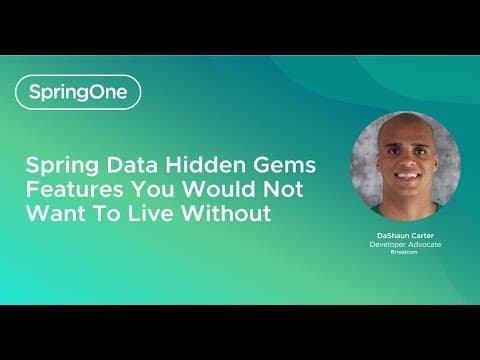 Spring Data Hidden Gems - Features You Would Not Want To Live Without (SpringOne 2024) thumbnail