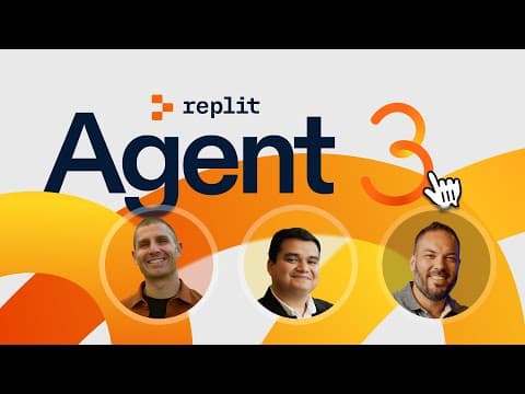 Replit Agent 3: Building with the community thumbnail