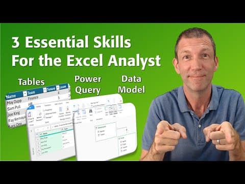 3 Essential Excel skills for the data analyst thumbnail