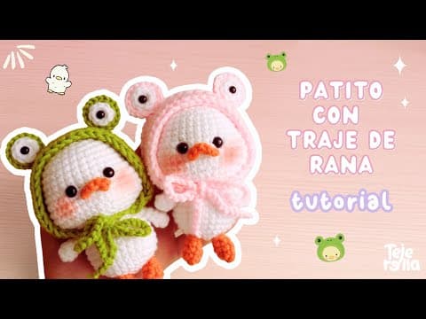 PATITO CON TRAJE DE RANA , tutorial paso a paso SUB 🇧🇷 🇺🇸 🇷🇺 🇮🇹 🇮🇳 🇫🇷 🇯🇵 thumbnail