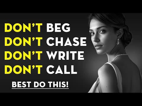 9 THINGS Man Should Not Do with Women | Stoicism - Stoic Legend thumbnail