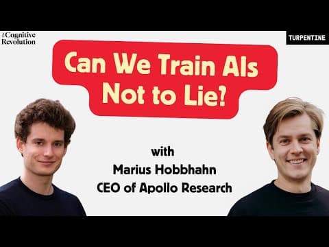 Can We Stop AI Deception? Apollo Research Tests OpenAI's Deliberative Alignment, w/ Marius Hobbhahn thumbnail